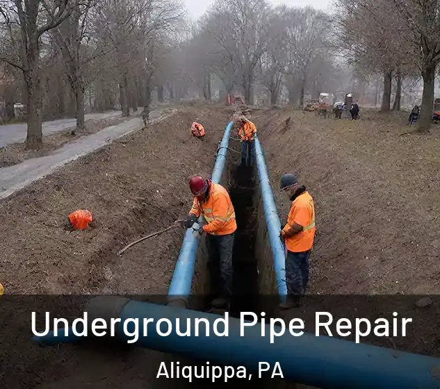  Underground Pipe Repair Aliquippa, PA